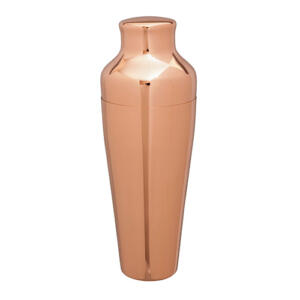 Beaumont Copper Plated Art Deco Cocktail Shaker