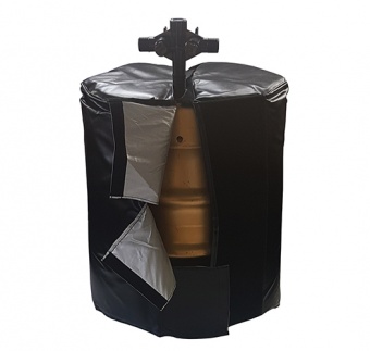 9 Gallon Vertical Piped Cooling Jacket