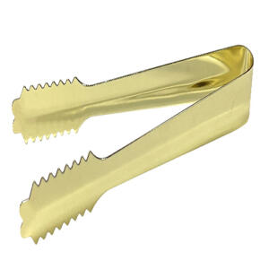 Gold Plated Steel Ice Tongs