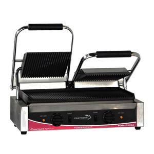 Pantheon CGS2R Double Ribbed Plate Contact Grill