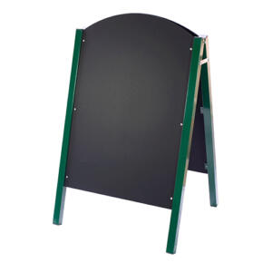 Green Metal Sided A-Board