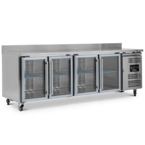 Blizzard HBC4CR - 4 Glass Door Refrigerated Gastronorm Counter