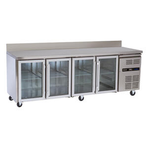 Blizzard HBC4CR - 4 Glass Door Refrigerated Gastronorm Counter