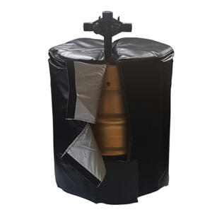 9-11 Gallon Vertical Piped Cask and Keg Cooling Jacket