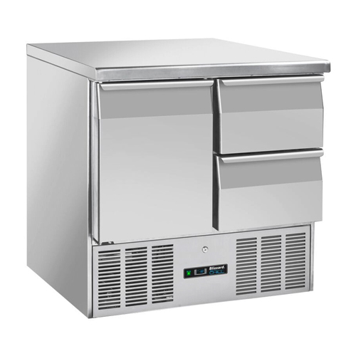 Blizzard BCC2-2D Compact 1 Door Gastronorm Counter with 2 Drawers