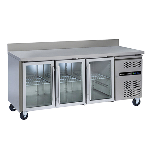 Blizzard HBC3CR - 3 Glass Door Refrigerated Gastronorm Counter
