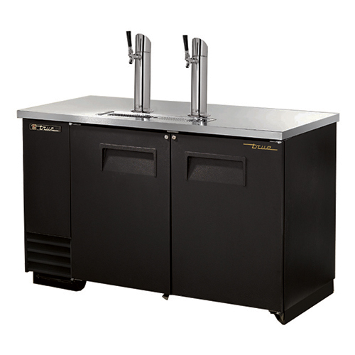 True TDD-2 Black Portable Beer Kegerator